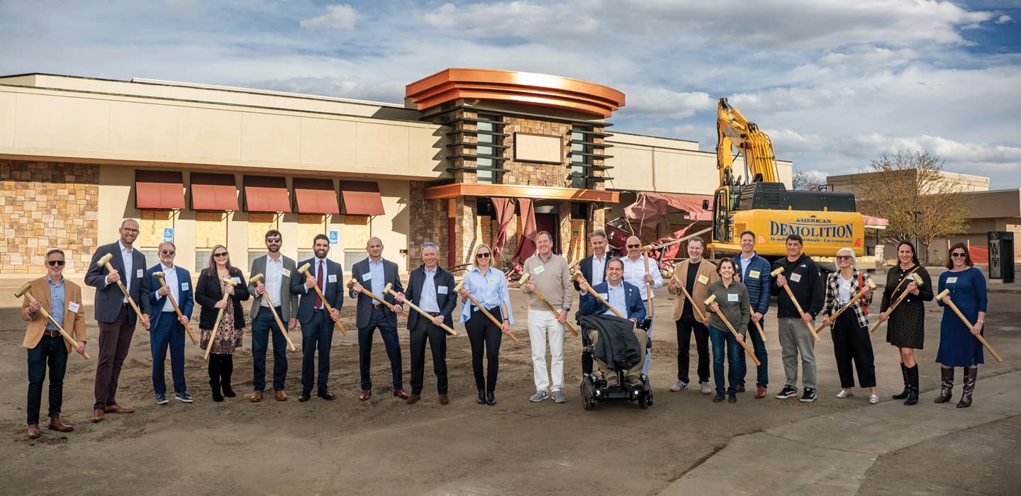 Cherry Creek West groundbreaking with the cherry creek west team