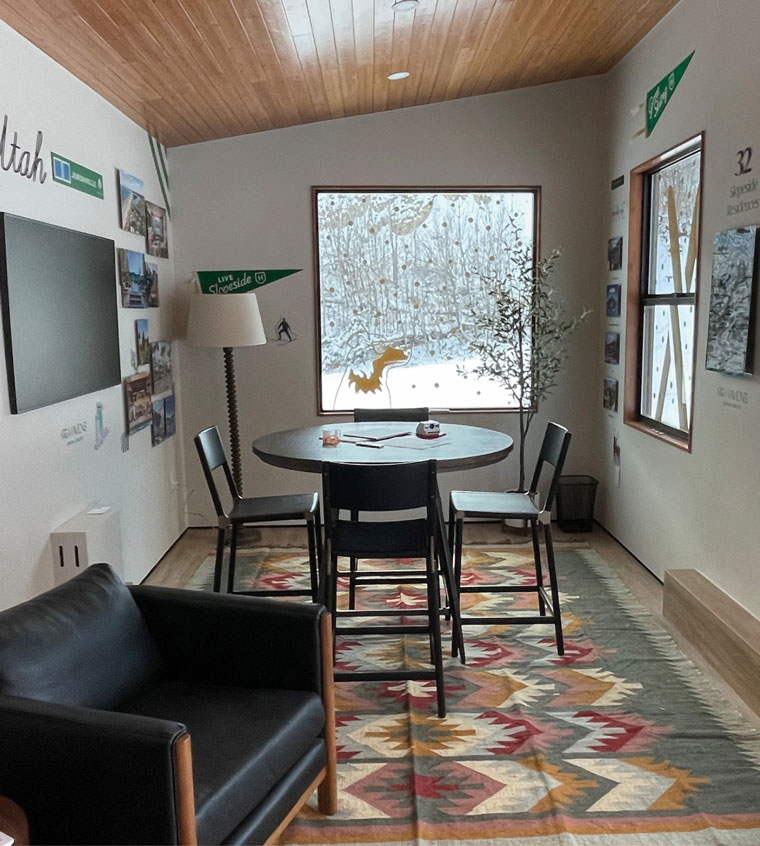 The Havens interior of sales center