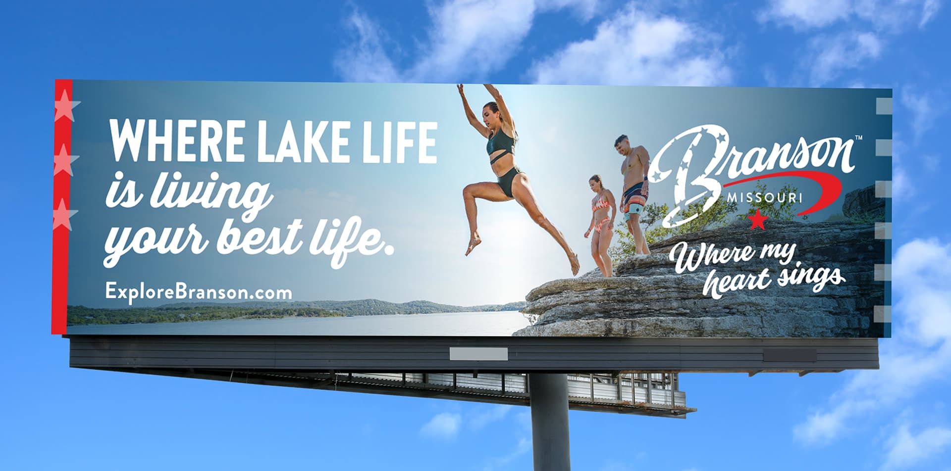 Visit Branson out of home billboard - summer campaign