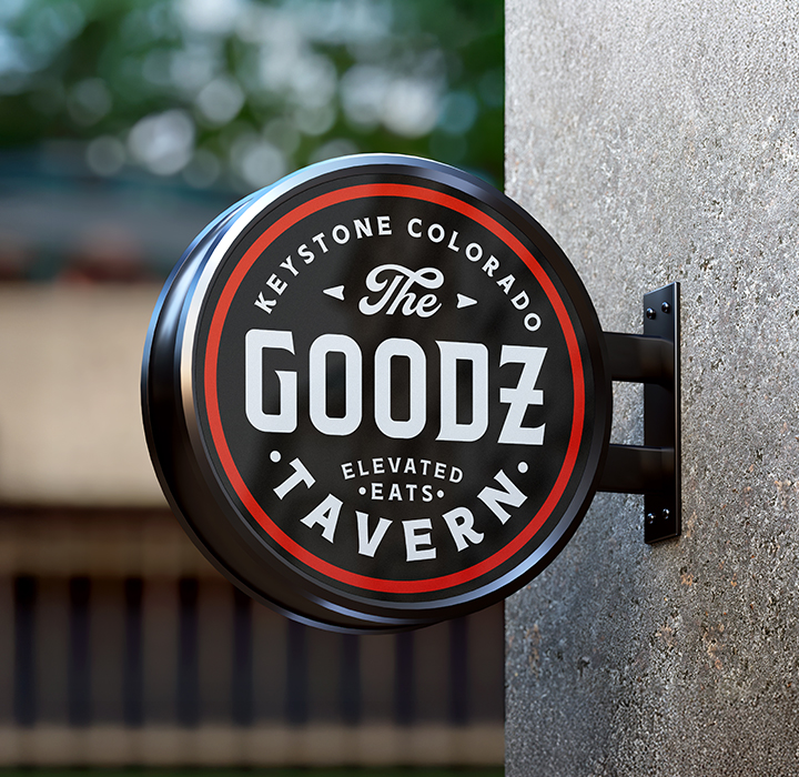 The GoodZ Tavern in Keystone at Kindred Resort Sinage