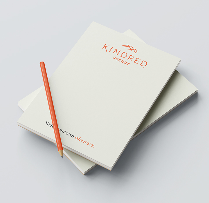 Kindred Resort notepad