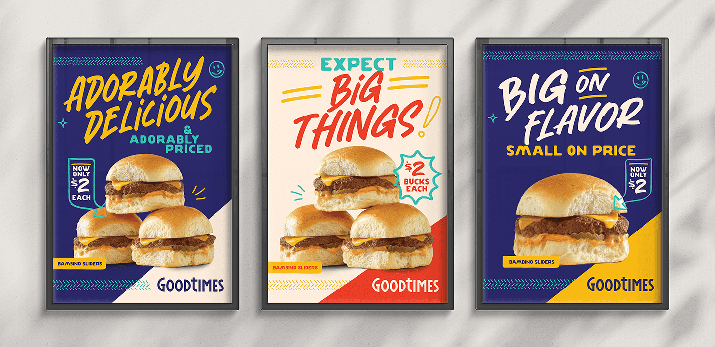 Good Times restaurant signage by Cultivator Advertising and Design