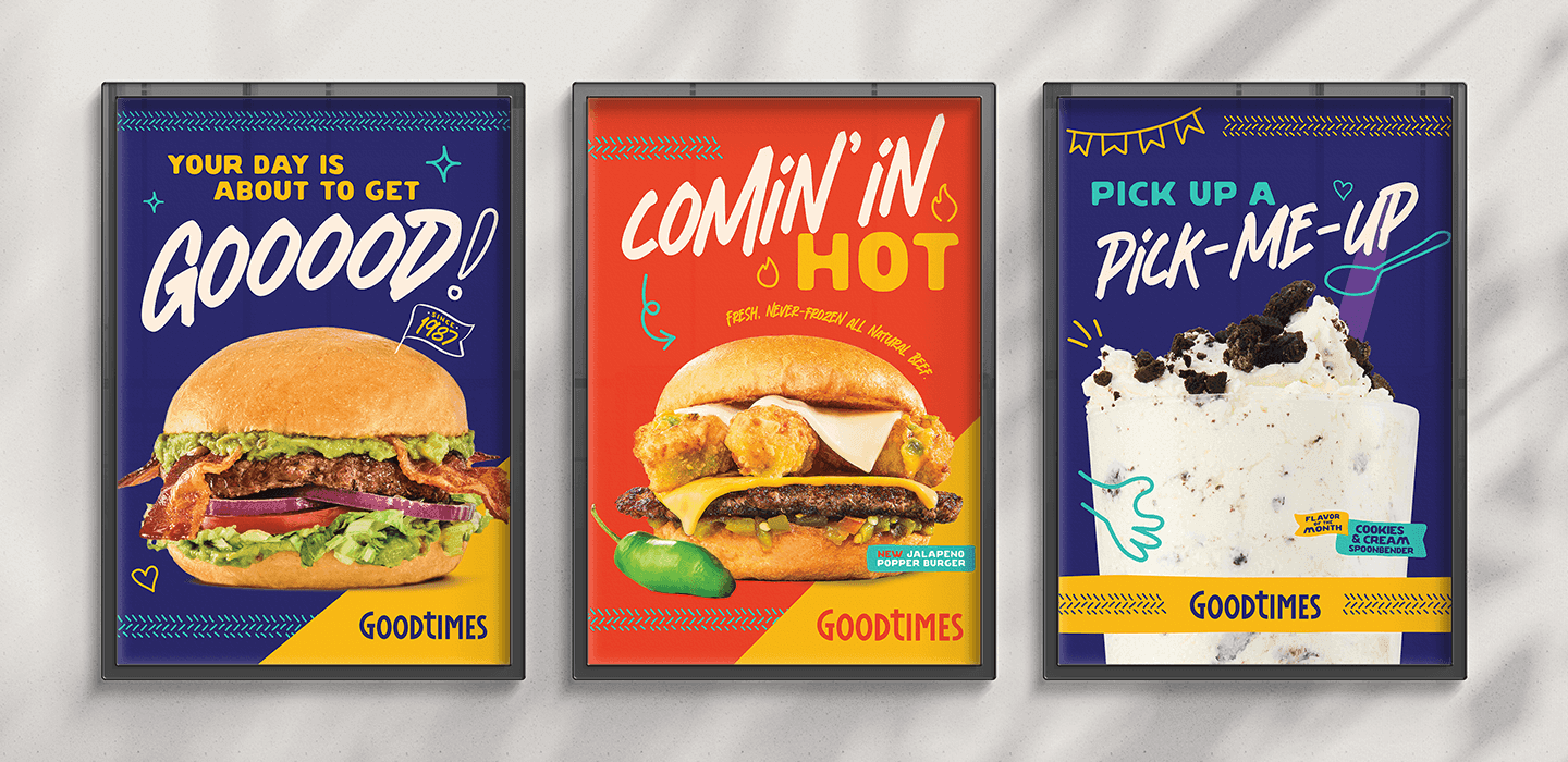 Good Times restaurant marketing campaign creative